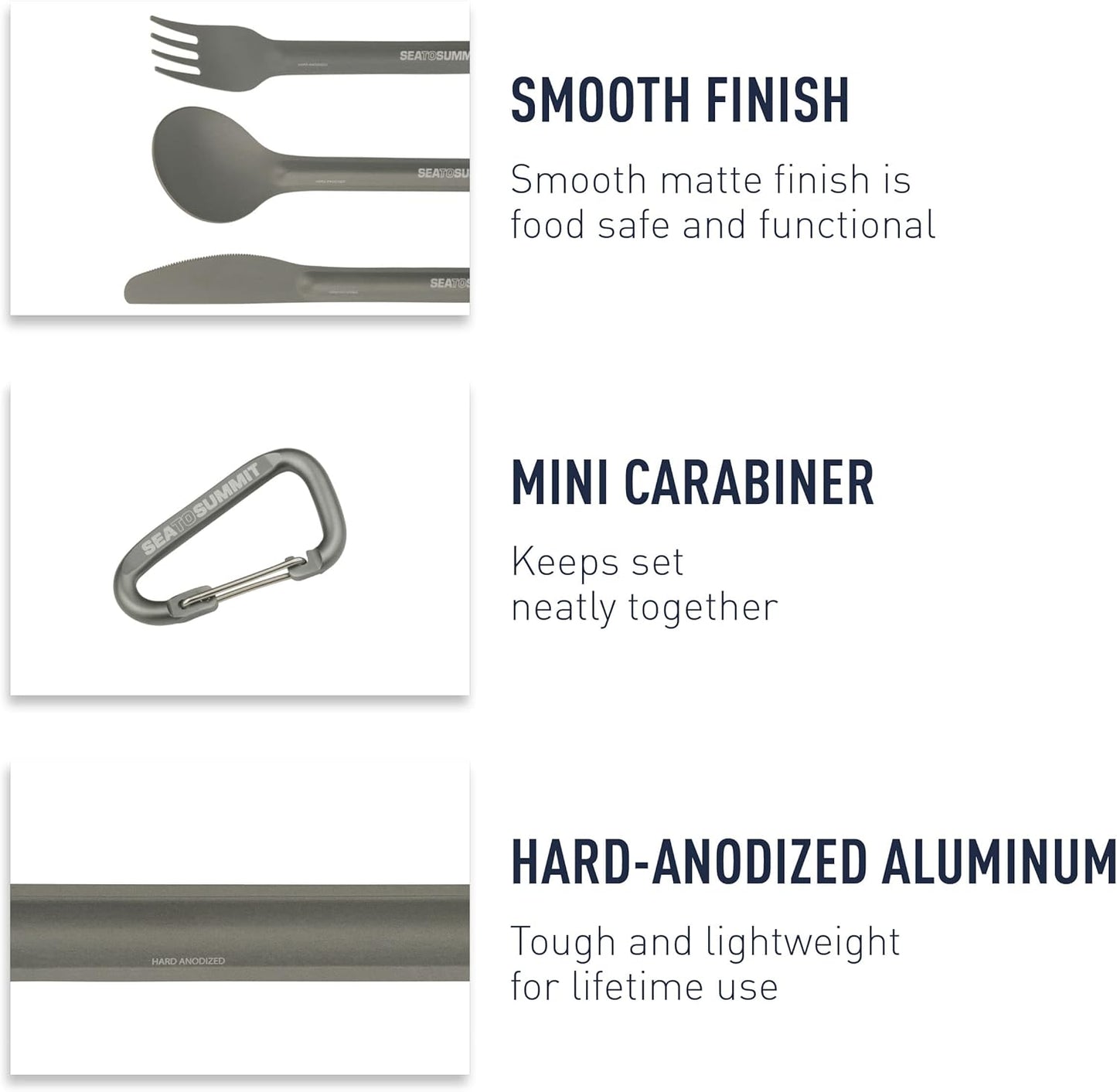 Sea to Summit Alpha Light Aluminum Camping Cutlery Set