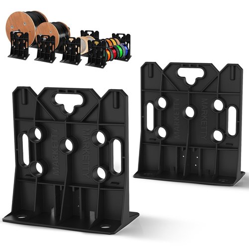 Multi Purpose Wire Dispenser, Cable/Wire Spool Rack, Wire Spool Caddy, Holds Spools Up to 34" In Diameter, Load Capacity 330 LBS, 1 Pair (BLACK)