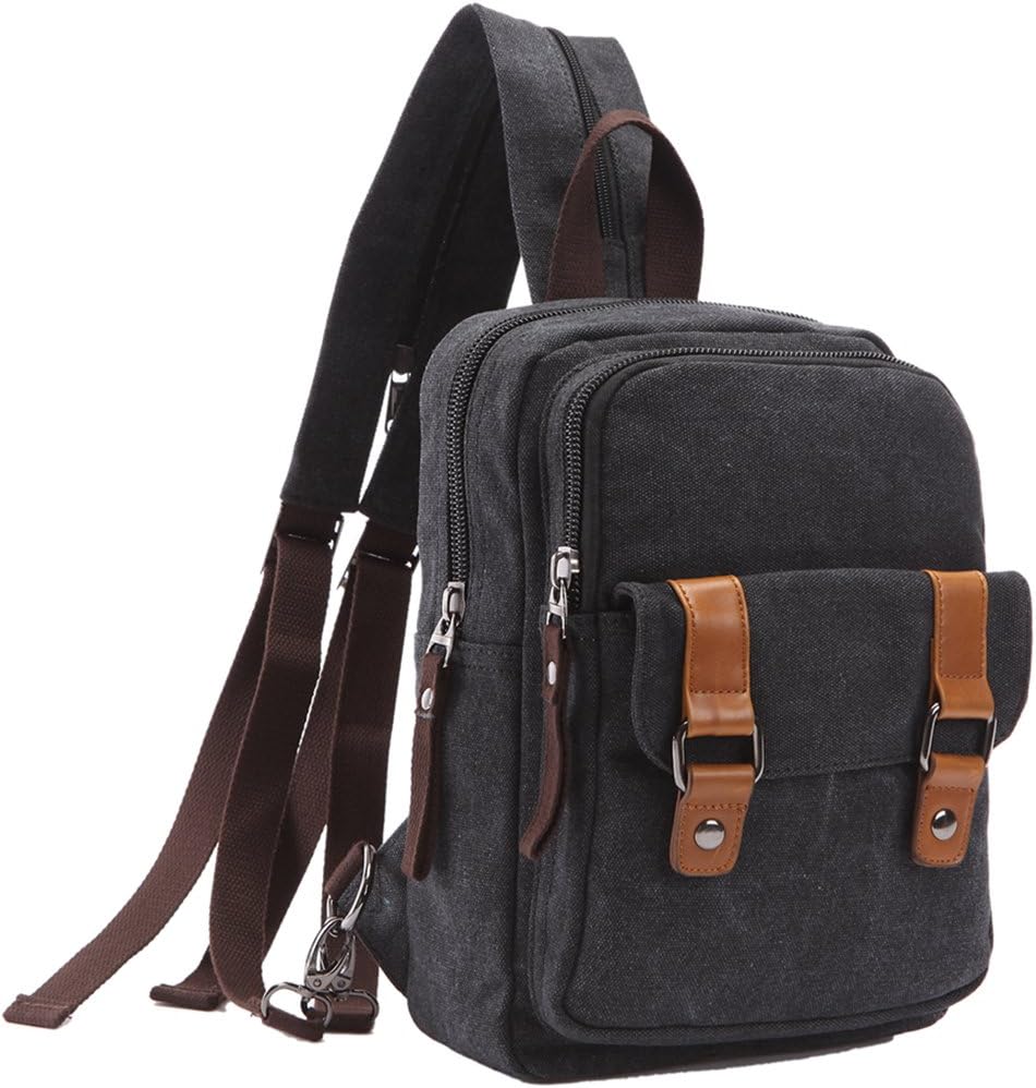 Arbag Small Cute Backpack Vintage Casual Canvas Shoulder Bag Daypack 8528bag,Grey