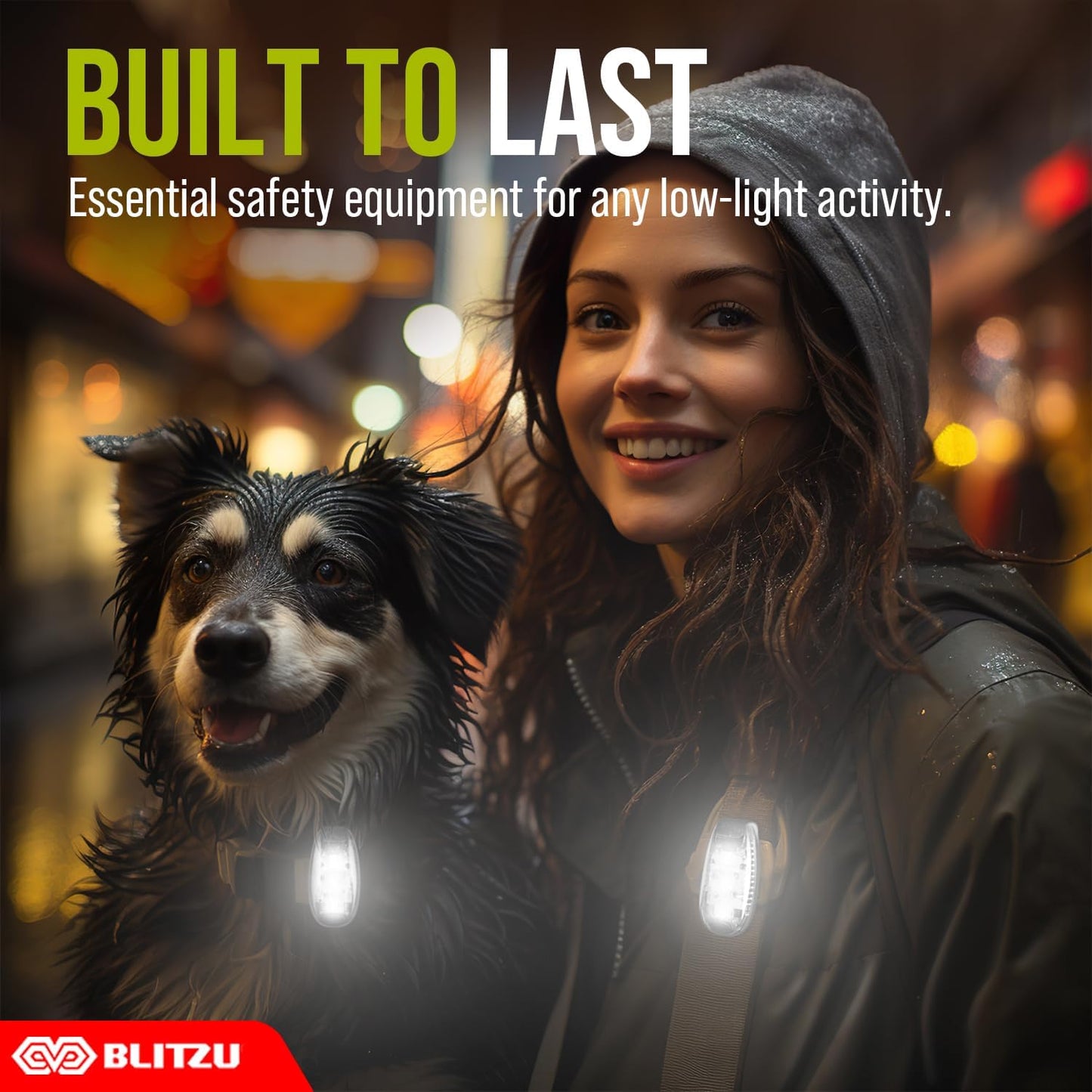 4 Pack LED Safety Light, Clip on Reflective Gear Lights for Walking at Night, Running, Jogging, High Visibility Strobe Light Accessories for Runners, Kids, Hiking, Kayak, Cycling, Camping, Boat