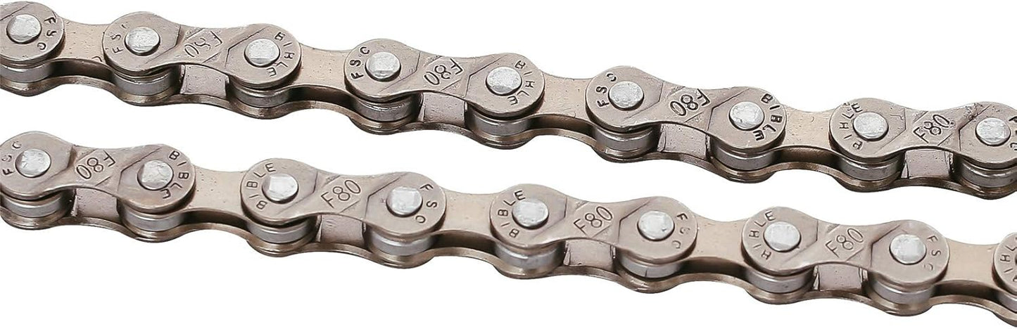 FSC 6,7,8 Speed 116L Bicycle Chains, Silver,Gold (1/2x3/32-Inch)