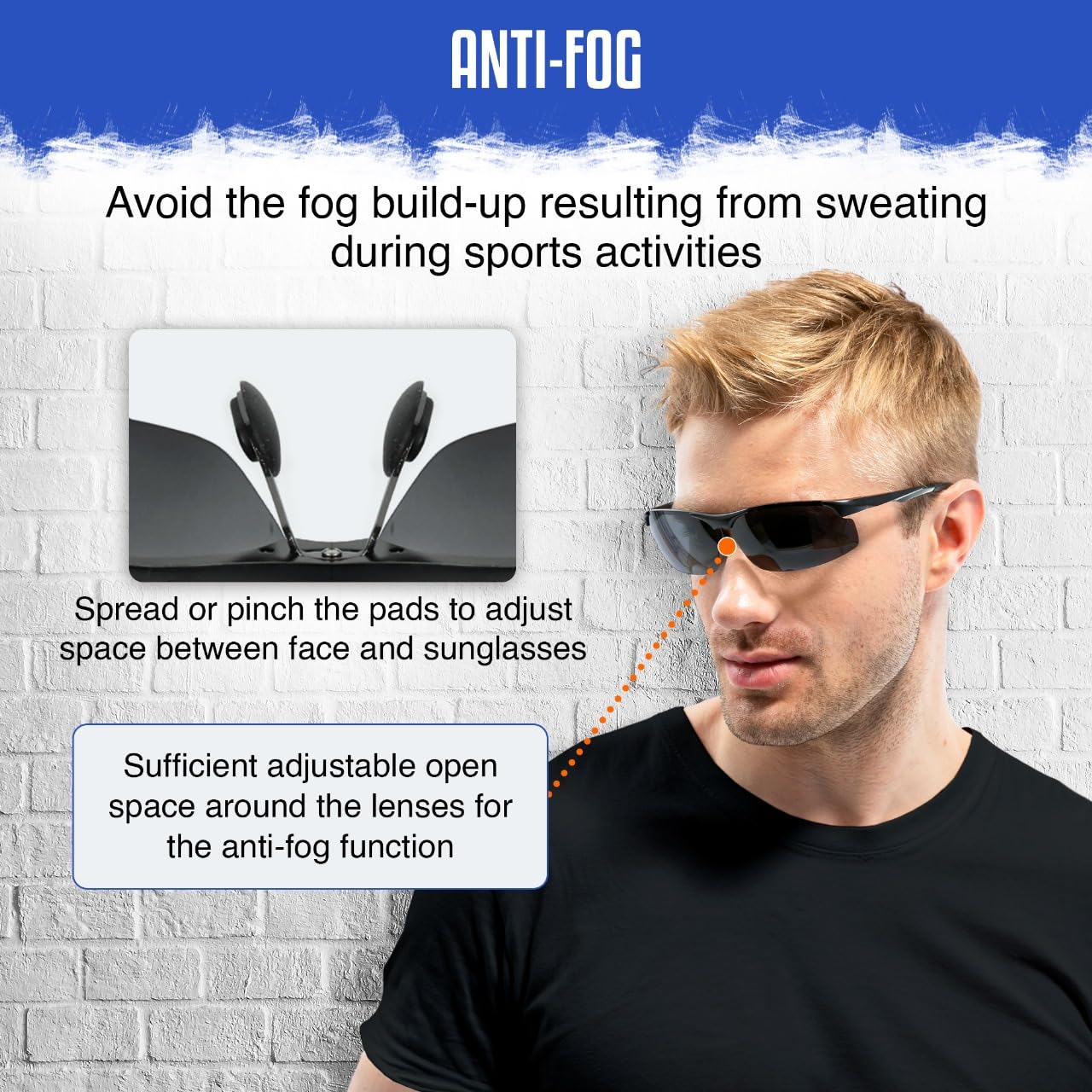 Lucern Unbreakable Polarized Sports Sunglasses, Breakproof Lens, Metal Frame, 100% UV Protection, HD Clarity, Lightweight 25 g (0.9 oz), Stylish, Comfortable, Adjustable Fit