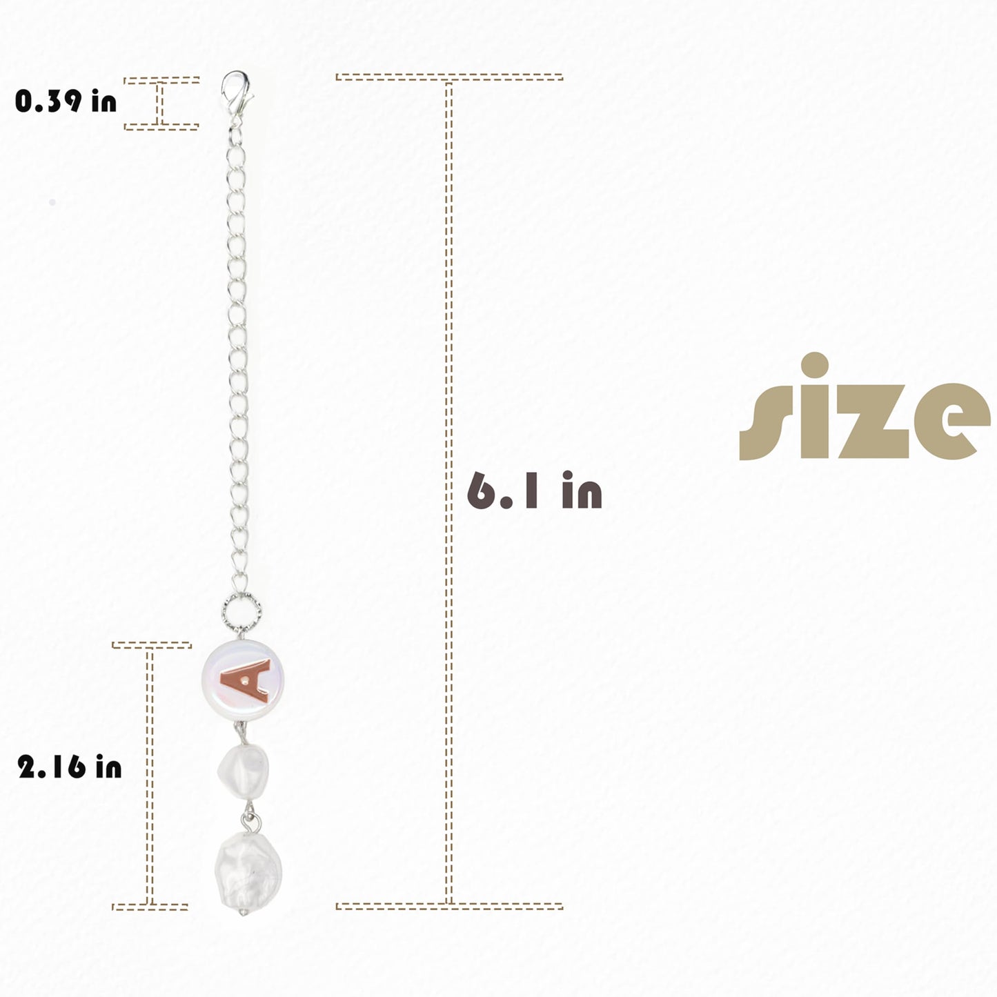 JOYLEY Letter Charms for Stanley Cup with Gift Package, 2PC Initial Cup Charms for Water Bottle, Handmade Silver Cup accessories for Tumbler, Yeti, Simple Modern (Purple+Brown)