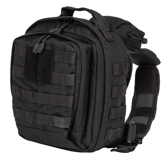 5.11 Tactical Sling Bag Pack MOAB 6, Shoulder Crossbody Military Bag, 11L, Black, Style 56963ABR