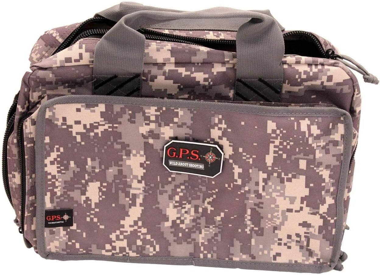 Quad Pistol Range Bag with Mag Storage & Dump Cups | 4 Handguns Capacity | Durable Secure Handguns, Ammo & Shooting Accessories Storage Soft Case