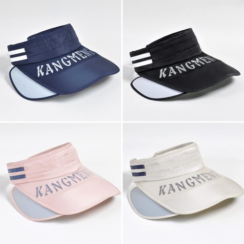 Peicees Sun Visor Hat with Wide Brim for Women Sun Protection Cap for Golf Tennis Beach Running Hiking Fishing Gardening White