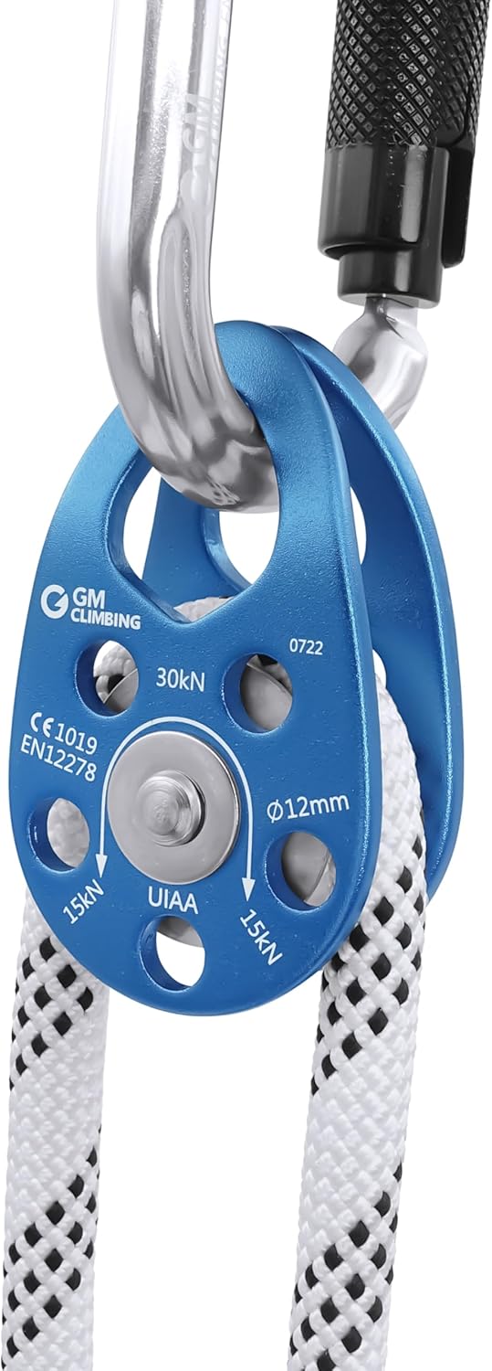 GM CLIMBING Swing Cheek Micro Pulley 30kN CE UIAA Certified