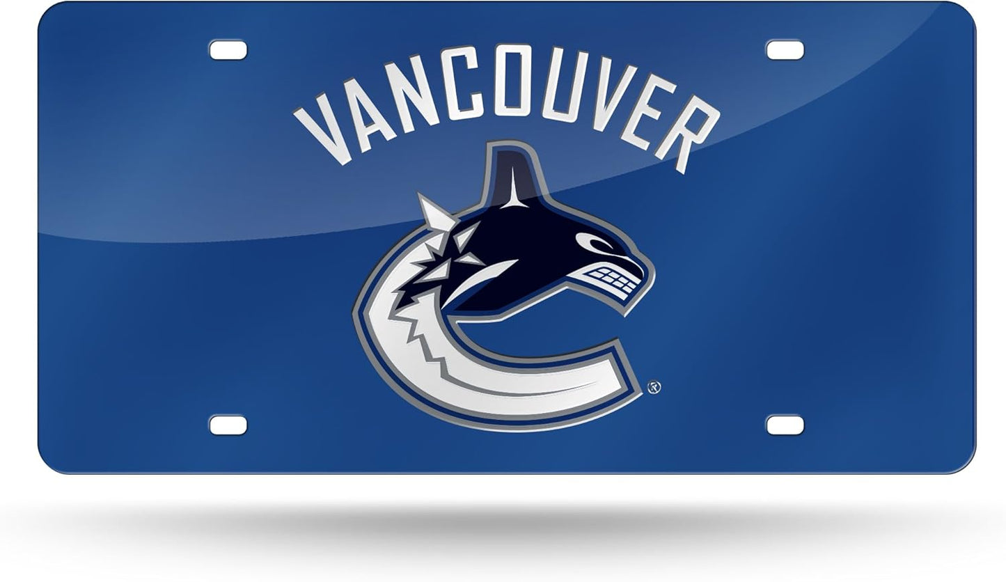 NHL Anaheim Ducks License Plate Tag - Laser Inlaid Metal Car Accessory