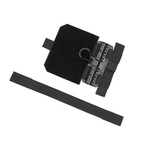 Dotacty Quick Release Cummerbund Conversion Attachment for Tactical MOLLE Vest Quick Disconnect Buckle Hook & Loop Strap & Flap Adapter for Airsoft/Training Vest Accessories BK 1 PCS