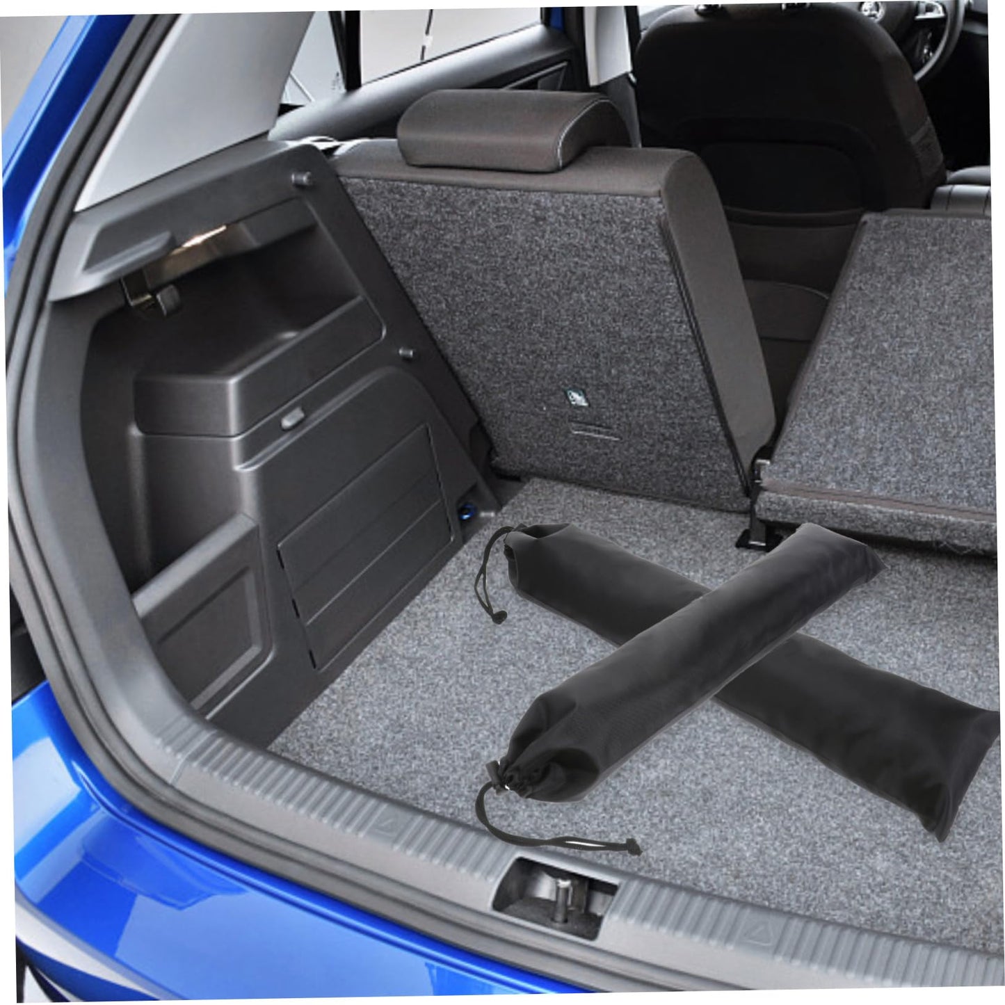 4Pcs Tent Pole Bag Walking Stick Bag Hiking Poles Bag Pole Carry Case Tarp Pole Bag Fishing Rod Bag Alpenstock Buckle Storage Bag