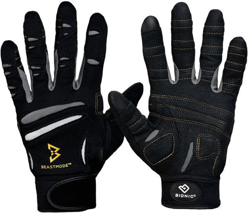 Bionic Women's Beastmode Full Finger Gym Workout Gloves