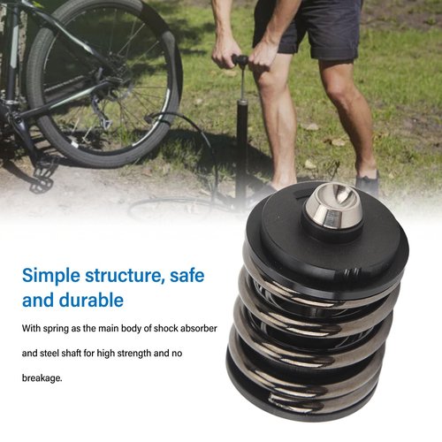 RiToEasysports Folding Rear Shock Absorber, Steel Engineering Plastics Processing Suspension Shock Spring Absorber for Brompton (Noun)