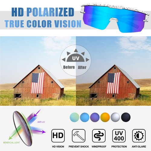YUNBLL&KO Kids Sports Sunglasses Polarized UV400 Protection Boys Girls Youth Baseball Sun Glasses for Cycling Softball