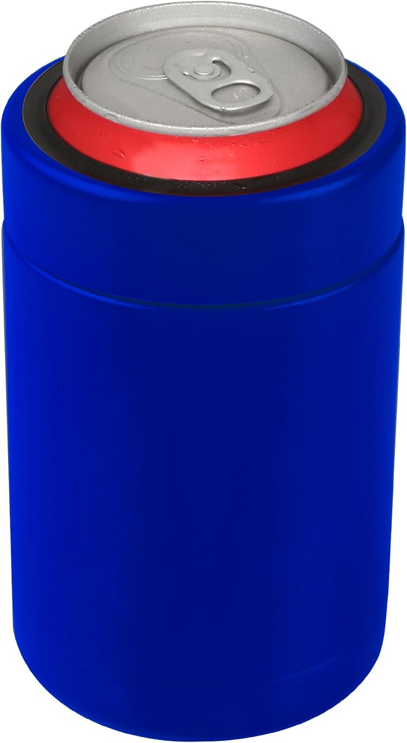 Tahoe Trails 12 oz Stainless Steel Double Wall Vacuum Insulated Can Cooler (Blue)