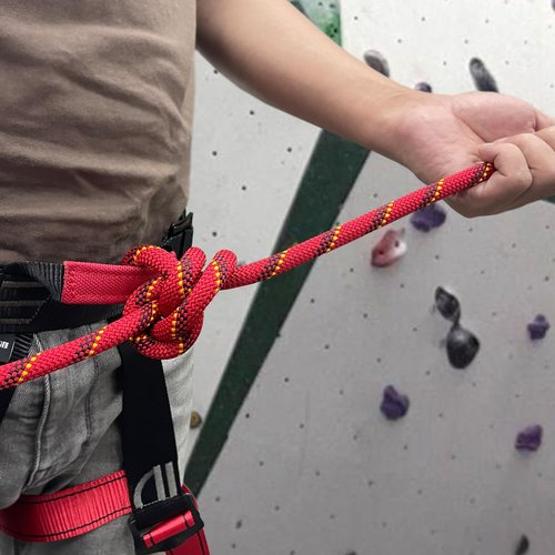 BlazeBeam Static Climbing Rope 10.5mm UIAA Static Line Rappelling Rope 15M (50ft) Nylon Kern Mantle Rope for Escape Rope Rock Climbing, Mountain Tree Climbing, Hauling, Rescue