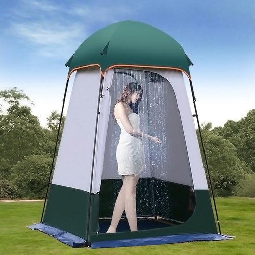 Camping Tent Shower Tent,Outdoor Changing with Built-in Hook,Holds 20 Liters of Water,63 * 63 * 95 Inch,210D Oxford Cloth Waterproof - Portable Toilet Shelter with Carrying Bag for Camping,Beach
