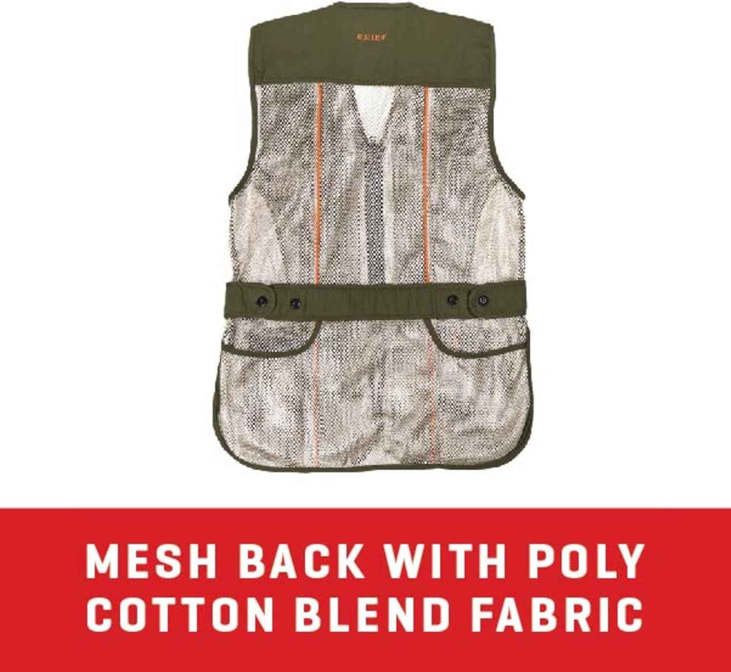 Ace Shooting Range Vest with Moveable Shoulder Pad | Olive/Tan | Medium/Large Adult Apparel