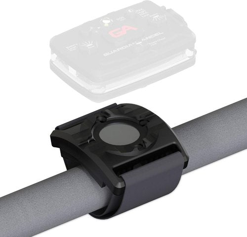Guardian Angel Bike/Rail Strap Mount Accessory – Magnetic Mount with Screw-in Feature – Rubber Backing and Velcro for Extra Secure Grip – for Bike, Rail, Bar, Post & More