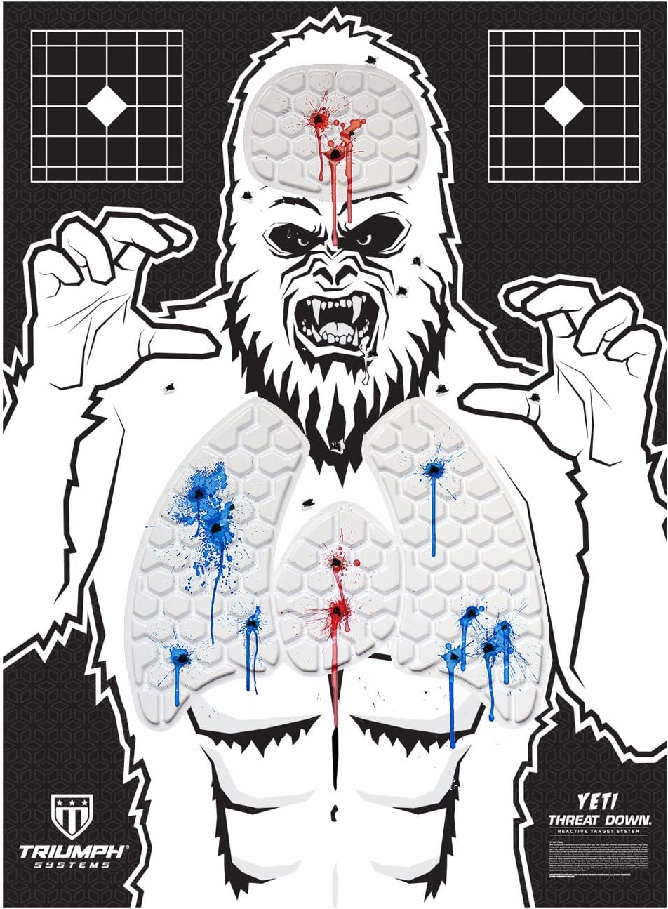 Threat Down Yeti Silhouette Target