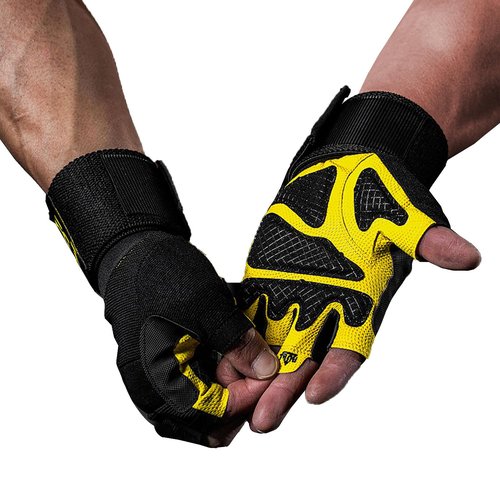 TAVIEW Workout Gloves,Weight Lifting Gloves with Wrist Wraps Support for Gym Training, Full Palm Protection for Fitness, Weightlifting, Exercise, Hanging, Pull ups (Medium)