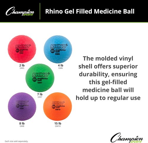 Champion Sports Gel Filled Medicine Ball