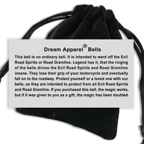 Motorcycle Bell Guardian Angel Drive Away Gremlin, Biker Bell for Men Women Rider Riding with Hanger, Good Luck Gift Accessories