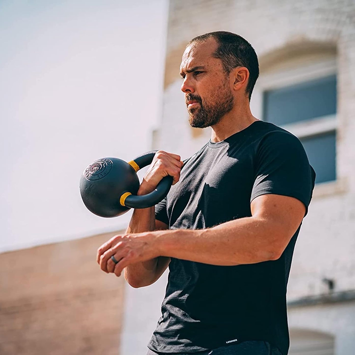 Powder Coated Kettlebell Weights 5-90 LB | Durable Gym Equipment for Strength Training
