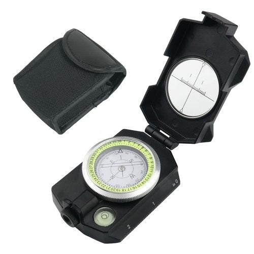 Military Compass, JYEASTZ Survival Compass with Carrying Bag, Professional Lensatic Compasses with Inclinometer, Waterproof, Suitable for Camping, Hiking, Hunting
