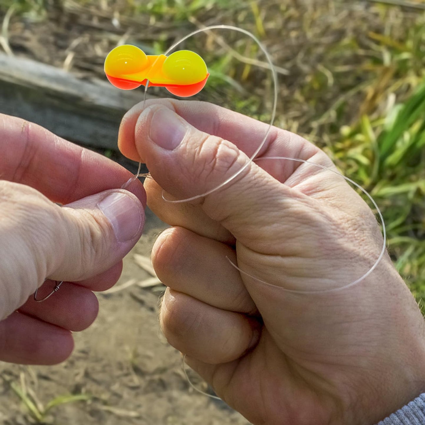 FishingPepo 50Pcs Fishing Double Rattle Bell Fishing Attractor Beads Fish Bite Bait Alarm Loud Bells Sea Fishing Tools