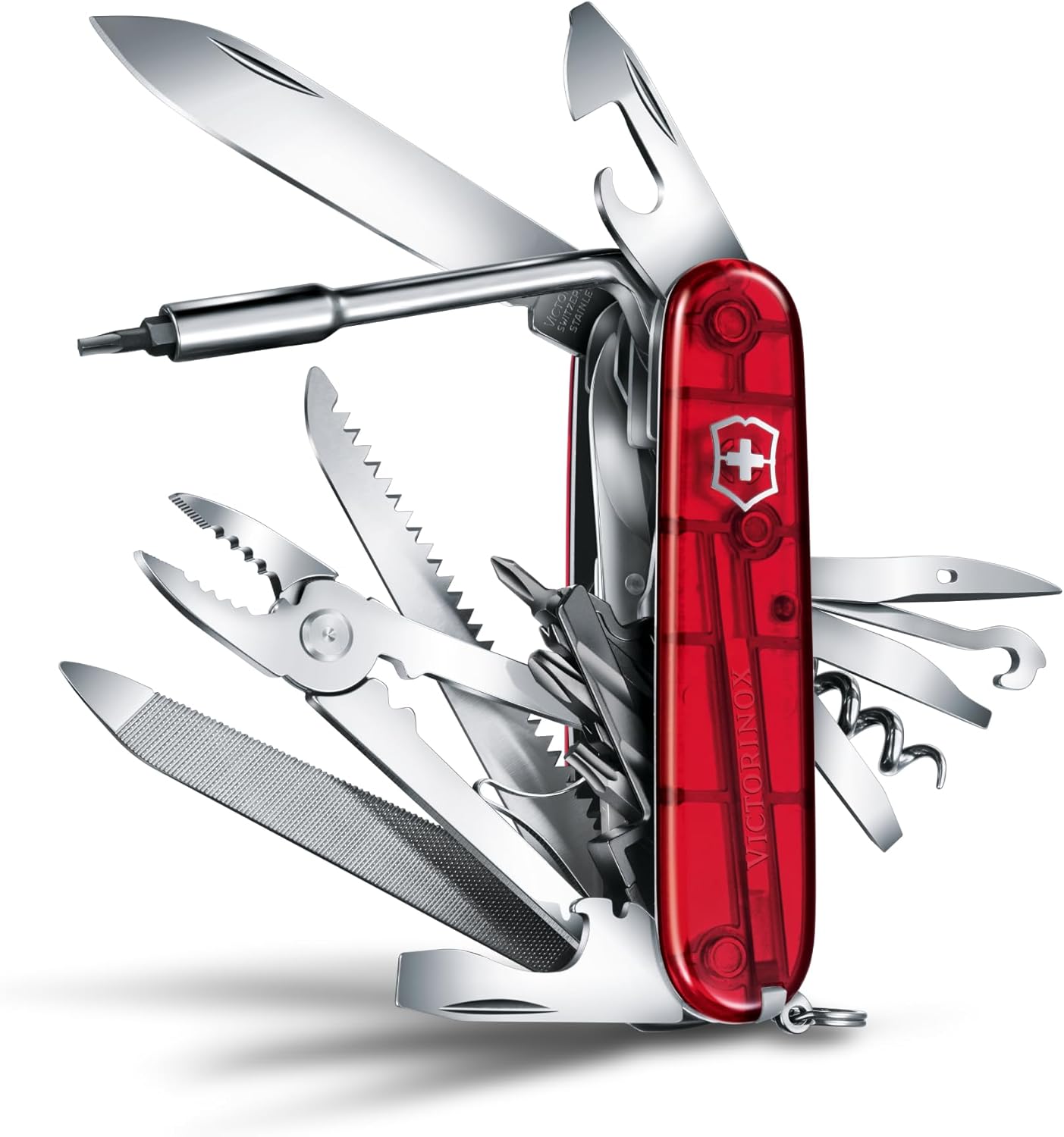 Victorinox - Cybertool 34 Swiss Army Knife (Translucent Red) 17725
