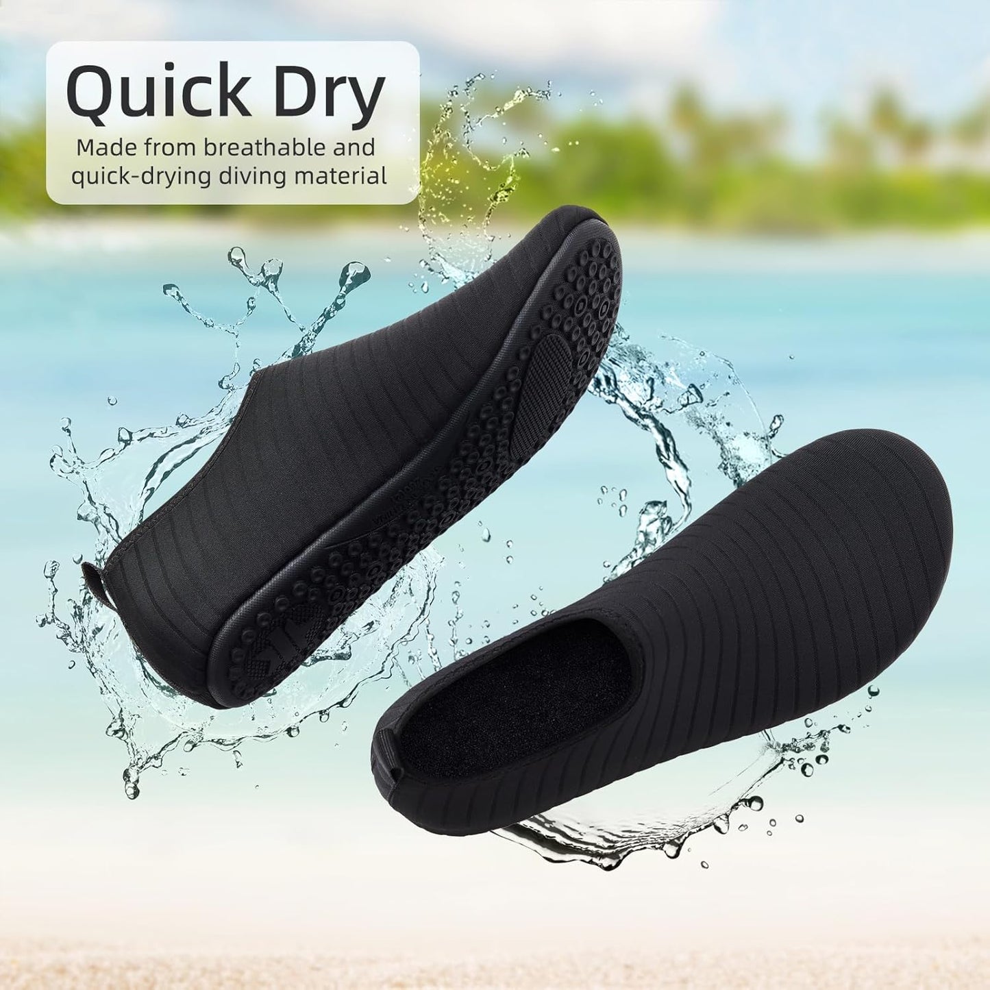 Quick-Dry Tanamo Water Shoes | Aqua Socks for Men & Women | Beach & Pool