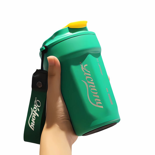 Fashion student water cup stainless steel thermos flask outdoors (Green)
