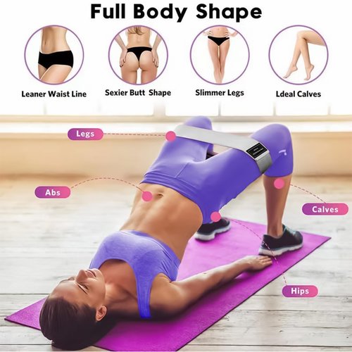 Mozziibazy Fabric Resistance Bands for Working Out, 3 Levels Exercise Bands Non-Slip Workout Bands for Women and Men for Legs Butt at Home Fitness Yoga Pilates