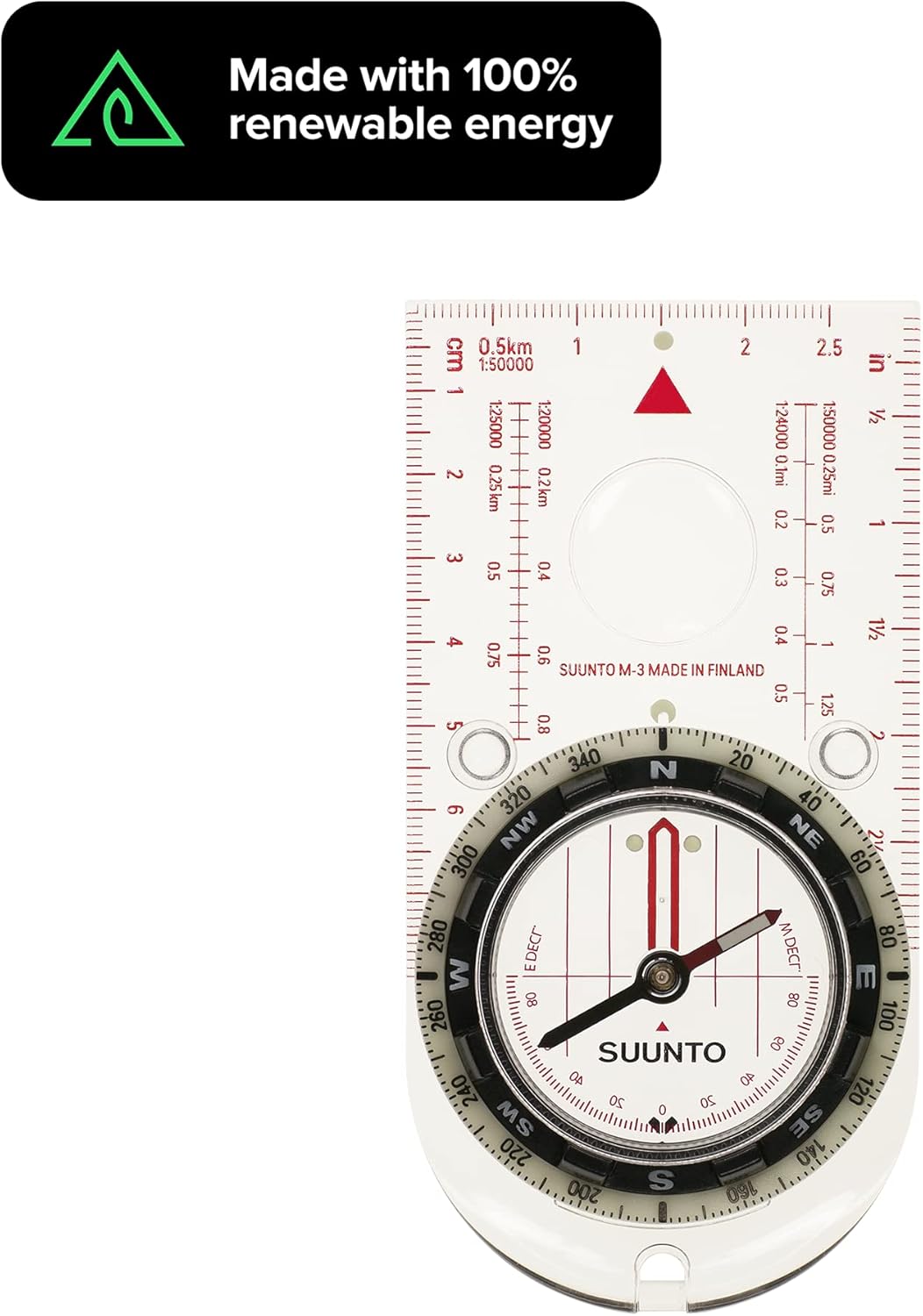 Suunto White Compass - Precision Navigation Tool for Outdoor Adventures
