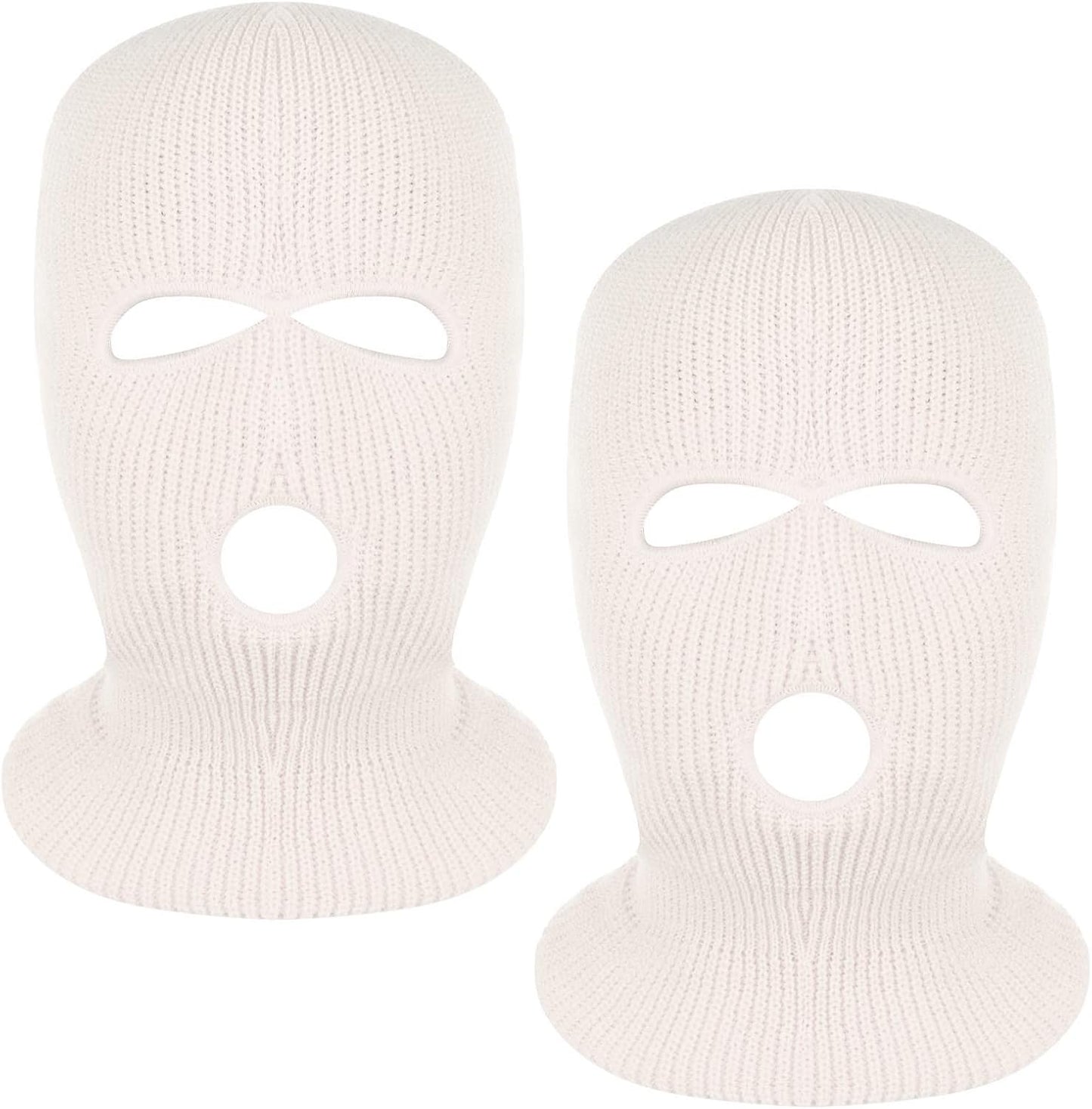 3-Hole Full Face Mask | Knitted Winter Balaclava Cap for Outdoor Sports