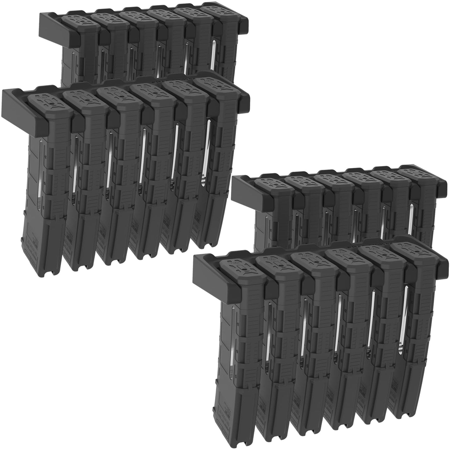 Aoanoko PMAG Rack Wall Mount,Mag Holder|AR Magazine Hodler|Wall Mount Display Mag Storage,Home Magazine Storage Rack,Mag Rack for Gun Safe,Locker,Cabinet,Shelf