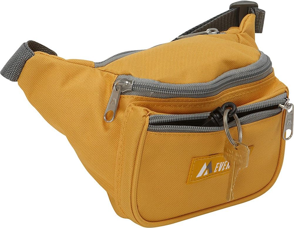 Everest Signature Orange Waist Pack - Standard Size for Travel & Outdoor Use