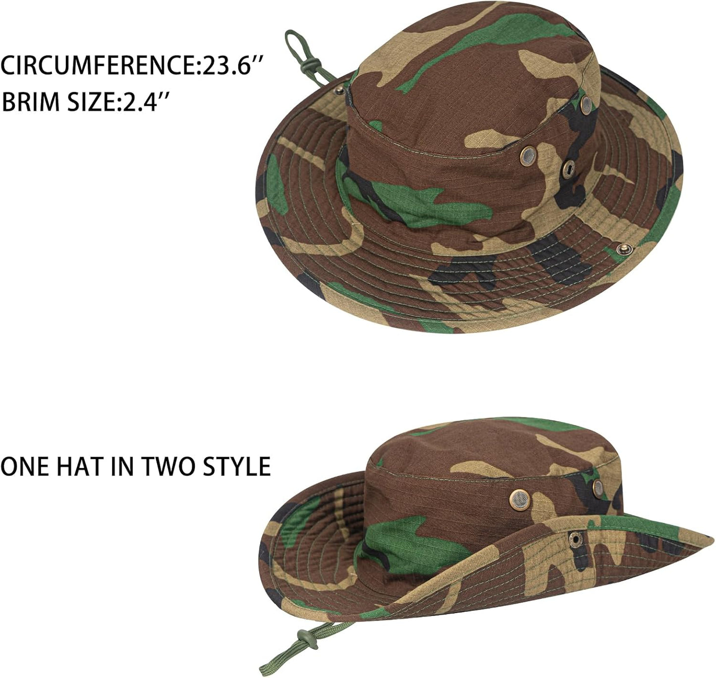 UPF 50+ Sun Hat | Foldable Boonie Hat for Men & Women | Fishing & Hiking