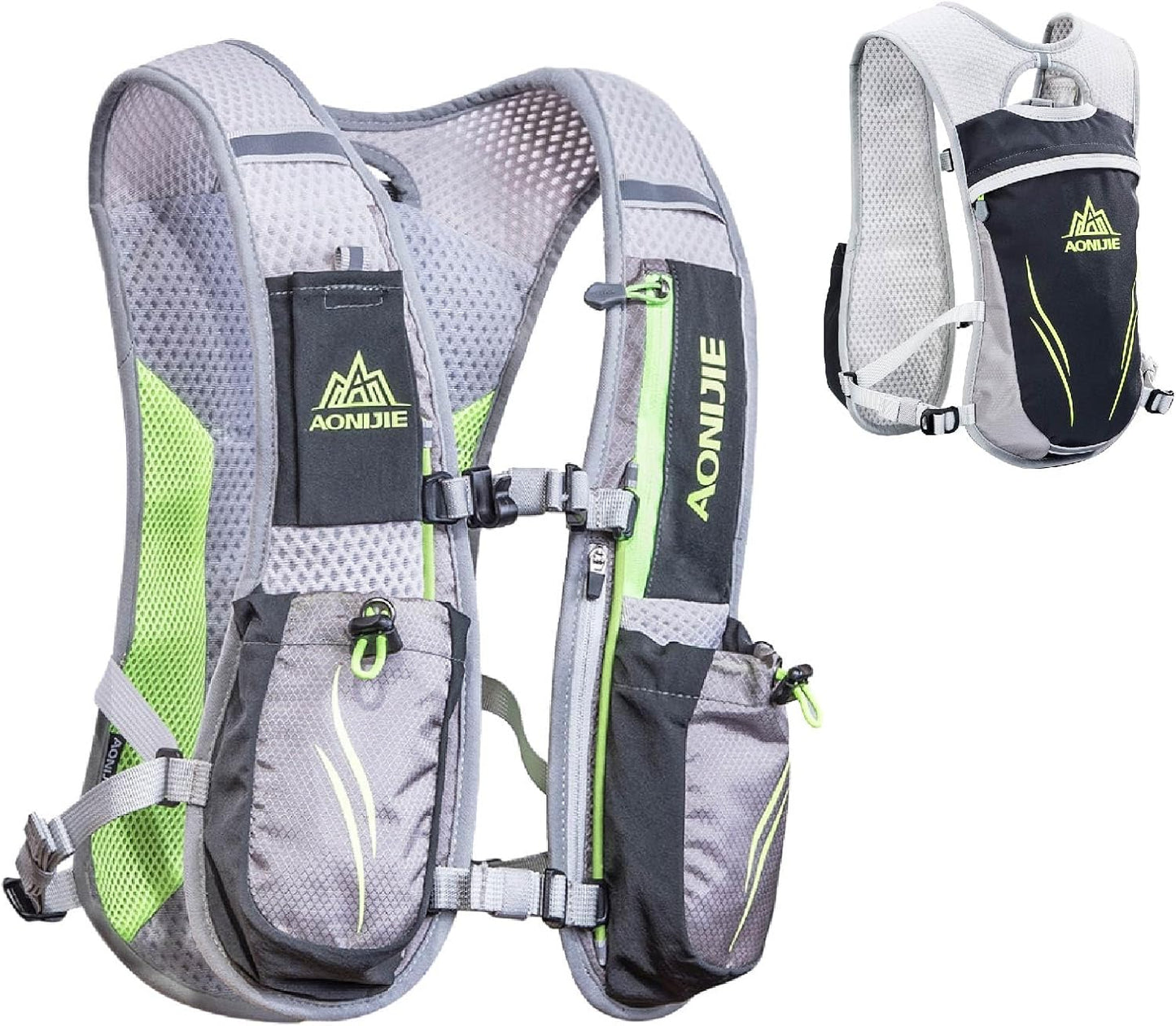 JEELAD Running Hydration Vest Trail Backpack for Women and Men Jogging Trail Race Marathon Cycling Hiking