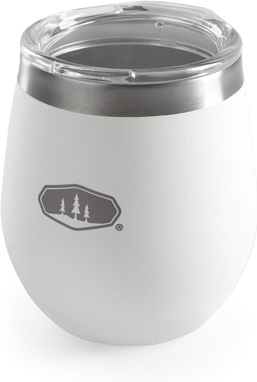 GSI Outdoors Glacier Stainless Lightweight Insulated Glass Cup for Camping, Office, BBQ - 8 oz - Espresso