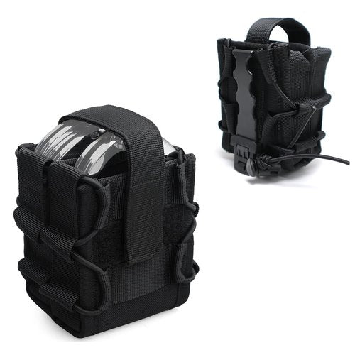 Double Handcuff Pouch ASP Handcuff Case for Vest Molle Handcuff Holster for Duty Belt Handcuff Holder Fit Asp Handcuff/Hinged Handcuff/Chain Handcuff/Folding Rigid Handcuff