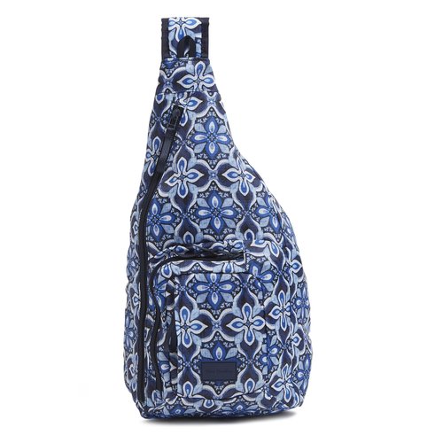 Vera Bradley Ripstop Sling Backpack, Raindrop Medallion