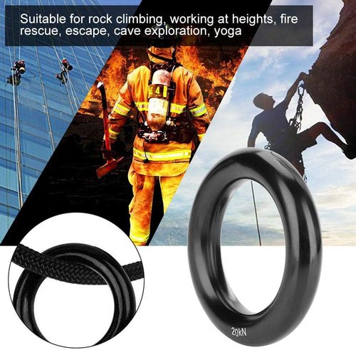 Climbing Rappel Ring, Multi-Functional Climbing Descender for Rappelling, Belaying, Mountain Climbing Tools