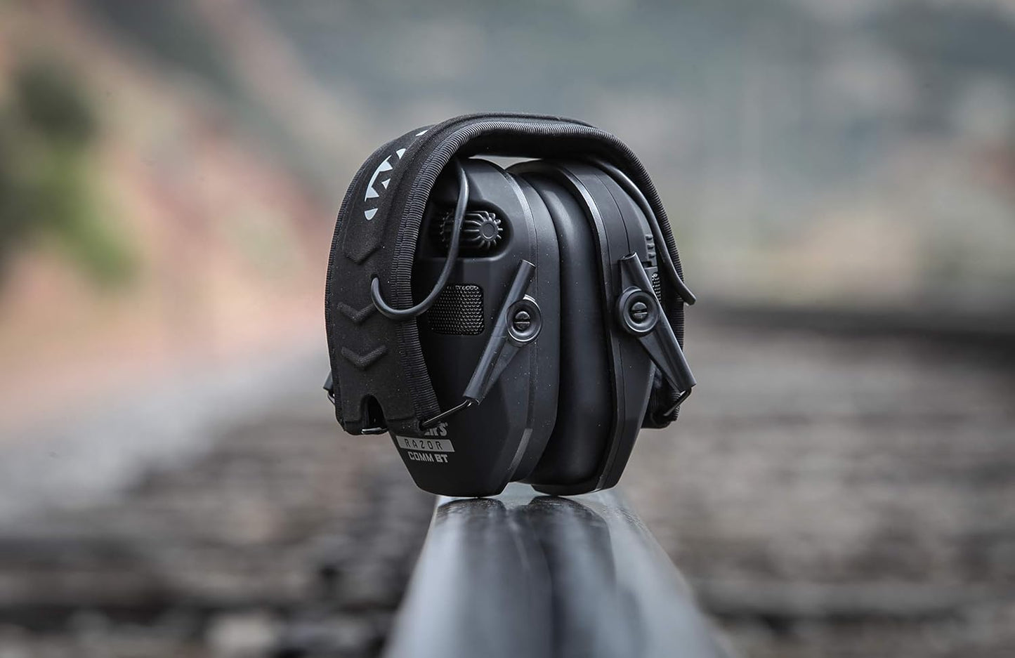 Walker's Razor Slim Electronic Bluetooth NRR 23 dB Hearing Protection Earmuffs for Outdoor/Indoor Shooting Range with Shockproof Carrying Case, Black