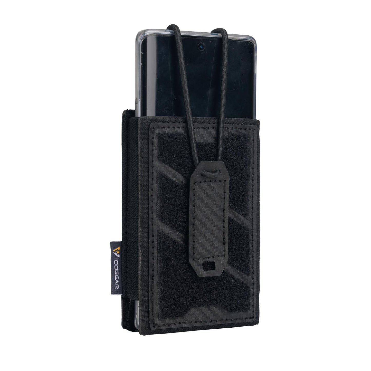 IDOGEAR Tactical Phone Pouch Molle Magazine Pouches Universal Utility Smartphone Holster Bag Outdoor EDC Waist Pouch Compatible with Phones Up to 6.8 Inches 500D Nylon (Black)