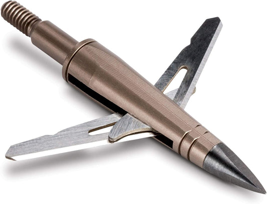 Slingblade Crossbow Broadhead Set - 3-Piece Mechanical Hunting Tips by New Archery Products