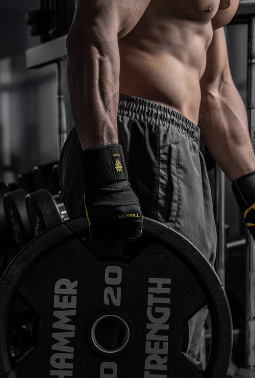 TAVIEW Workout Gloves,Weight Lifting Gloves with Wrist Wraps Support for Gym Training, Full Palm Protection for Fitness, Weightlifting, Exercise, Hanging, Pull ups (Medium)