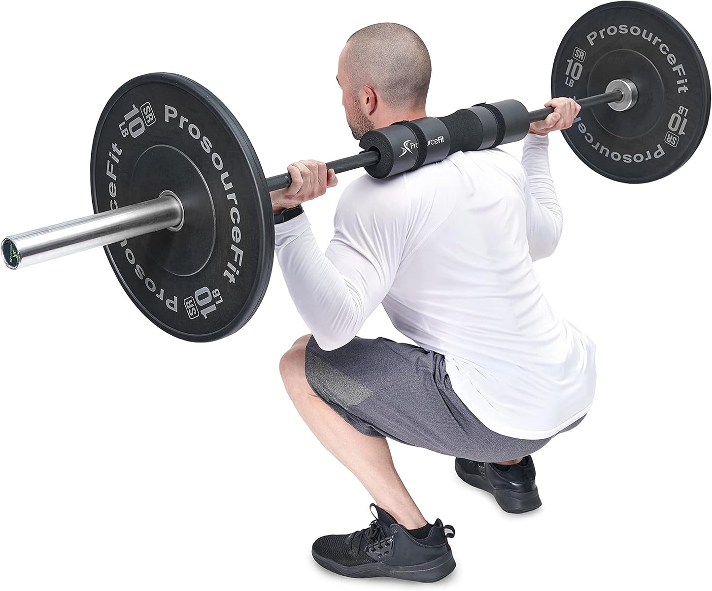 ProsourceFit Weight Lifting Barbell Pad, Thick Protective Padding for Neck & Shoulders for Squats, Hip Thrusts, Lunges