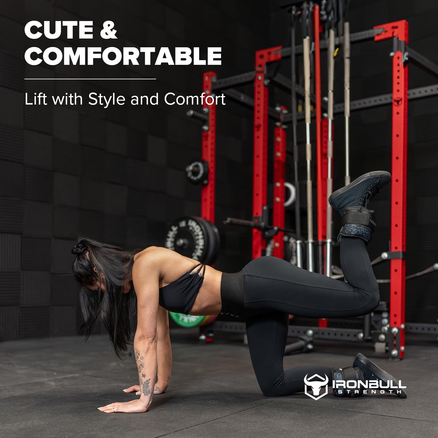 Adjustable Ankle Weights (Pair) - Weighted Ankle Weight for Walking, Gym and Exercise - 2, 4, 6, 8, 10 LB Leg Weight with Straps for Women and Men (Black)