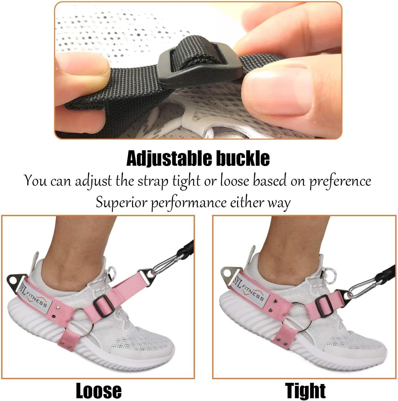 Glute Workout Kickback Strap – Booty Building and Workout Trainer – Home and Gym Leg Resistance Booty Bands for Cable Machines